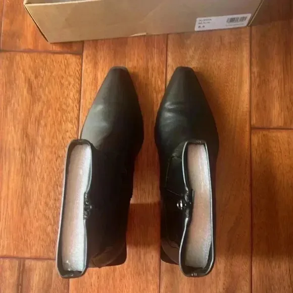 Steve Madden Faux leather black Alecia Western Boots Size 8.5