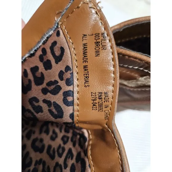 Steve Madden Girls Brown Color High Round Toe Western Solid Boots Size 3