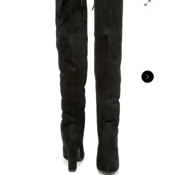 Steve Madden  Gorgeous Black Vegan suede over the knee boots, 8,  GD