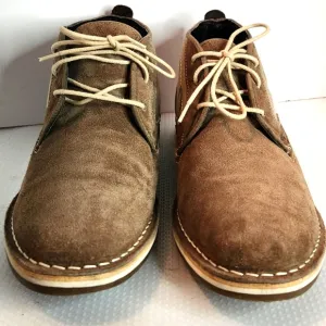 Steve Madden Hanson Desert Boot 9.5 nubuck suede &amp; canvas low boots