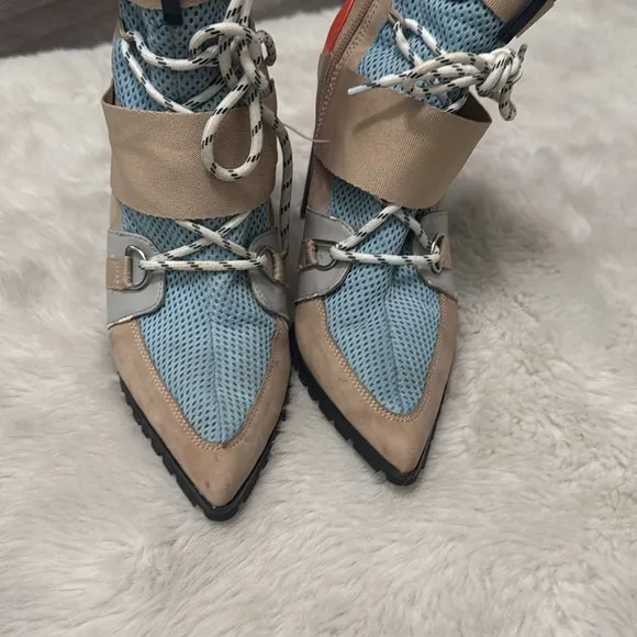 STEVE MADDEN Illusion Multi-color Heeled Ankle Boots