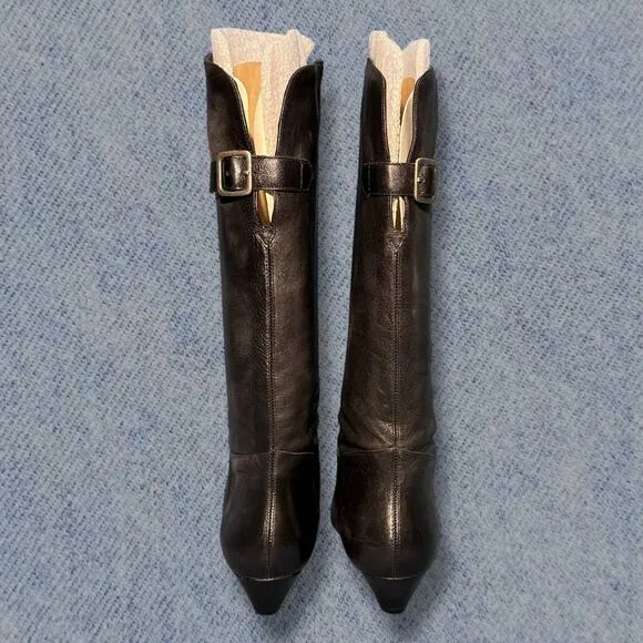 Steve Madden INCCA Women’s Black Leather High Riding Boots Size: 9.5M