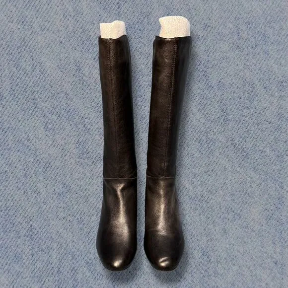 Steve Madden INCCA Women’s Black Leather High Riding Boots Size: 9.5M