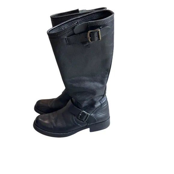 Steve Madden - Knee-High Leather Riding Casual Boots Sz 8