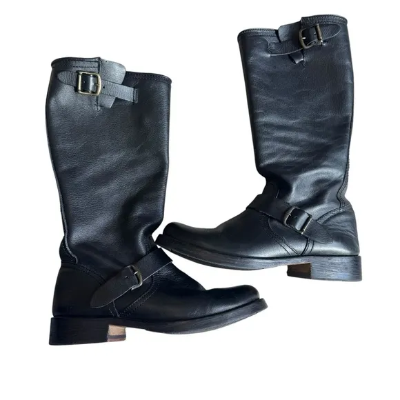 Steve Madden - Knee-High Leather Riding Casual Boots Sz 8