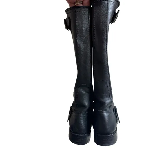 Steve Madden - Knee-High Leather Riding Casual Boots Sz 8