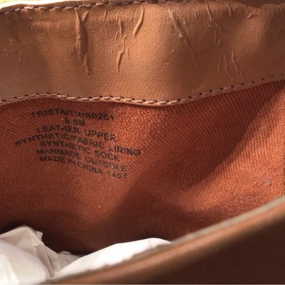 Steve Madden Leather Tan Heeled Boots Pointed Toe size 8.5