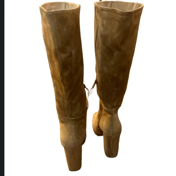 Steve Madden Marcello Womens Suede Boots Color:Sand Suede Size:8