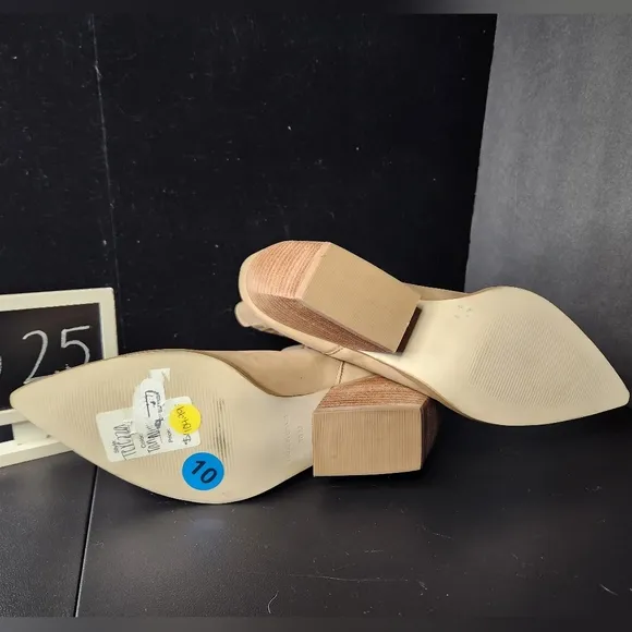 Steve Madden NWT 10 tan leather pointed toe 2.5” wood stack heel western boots