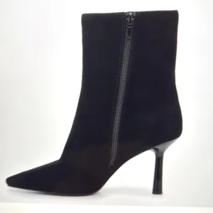 Steve Madden Vakay Ceremonie Black Suede Boots 9.5 Med Booties New Heels