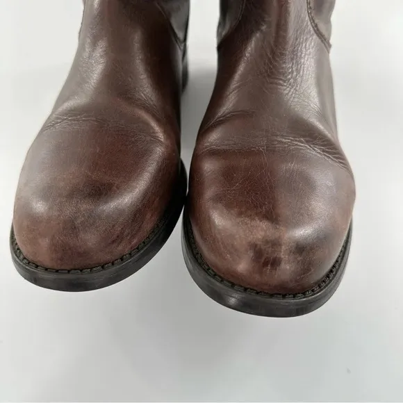 Steve Madden womens knee high boots size 9.5 brown leather riding