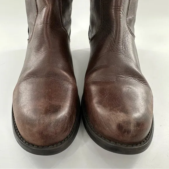 Steve Madden womens knee high boots size 9.5 brown leather riding