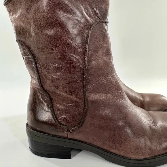 Steve Madden womens knee high boots size 9.5 brown leather riding