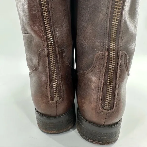 Steve Madden womens knee high boots size 9.5 brown leather riding