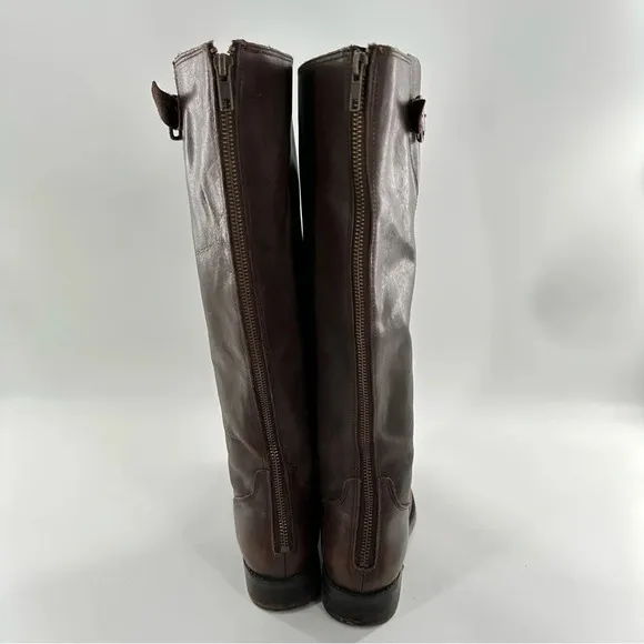 Steve Madden womens knee high boots size 9.5 brown leather riding