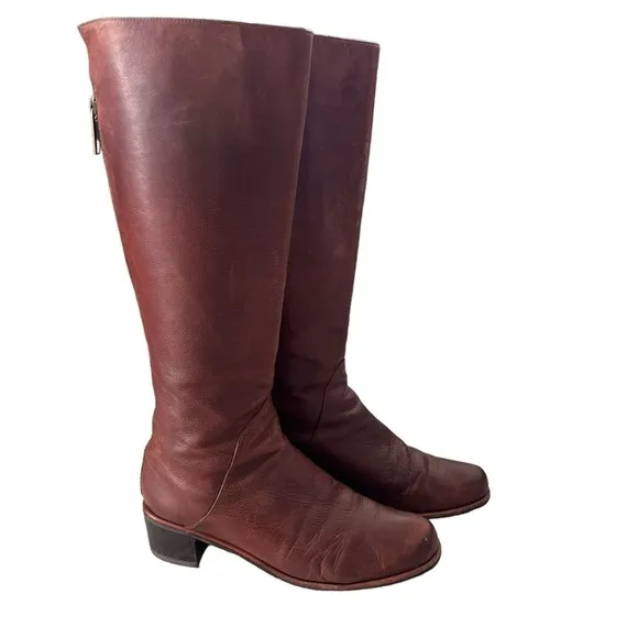 Stuart Weitzman leather riding boots 7