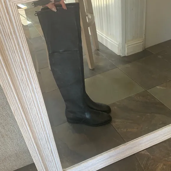 Stuart Weitzman Over the Knee Leather Boots -NWT