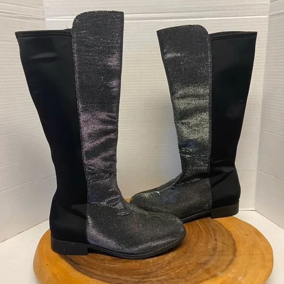 Stuart Weitzman SHIMMER Size youth 4 Riding Boots