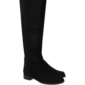 Stuart Weitzman Suede Black Knee High Boots