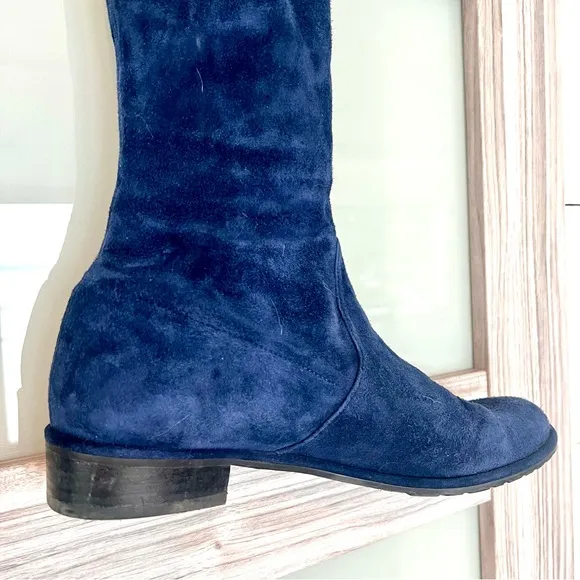 Stuart Weitzman Tieland Blue Over-the-Knee Boots