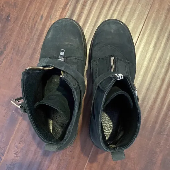 Suede Alpine Strap Ankle Boots size 38 Great condition