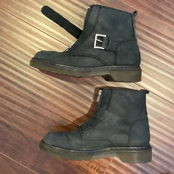 Suede Alpine Strap Ankle Boots size 38 Great condition