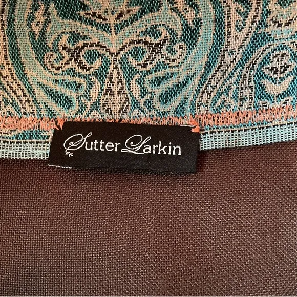 Sutter Larkin Long Duster Cardigan Handmade Bohemian Fringe Mixed Materials
