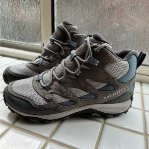 Sz 40.5 Merrell Performance Footwear High Top Waterproof Hiking Boots