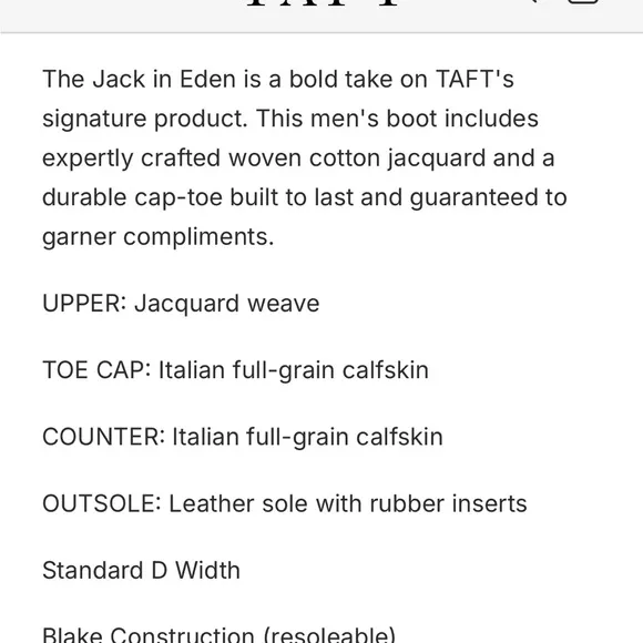 Taft Black and Brown Boots Classic Ankle-High Design