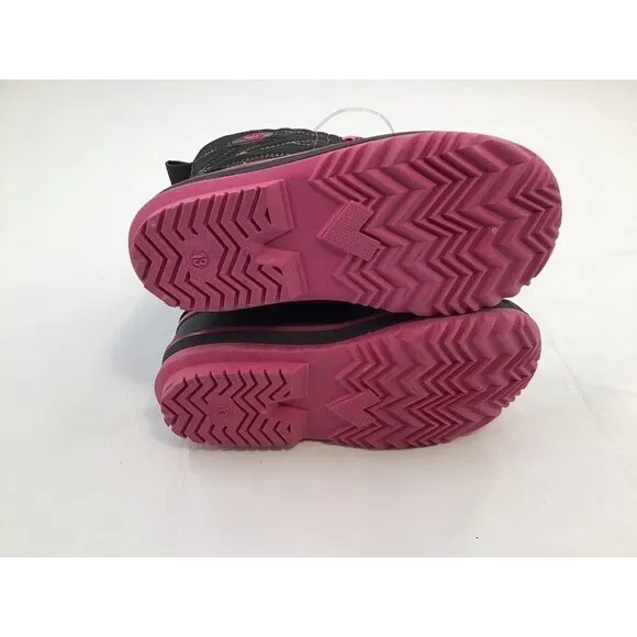 Tamarack Girls Size 13 Ice Breaker Snow Boots 3M Thinsulate Pink Black Warm