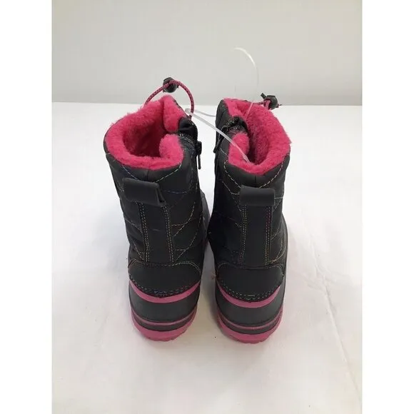 Tamarack Girls Size 13 Ice Breaker Snow Boots 3M Thinsulate Pink Black Warm