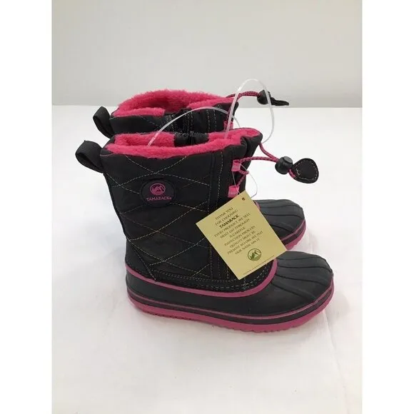 Tamarack Girls Size 13 Ice Breaker Snow Boots 3M Thinsulate Pink Black Warm