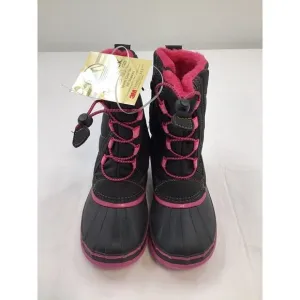 Tamarack Girls Size 13 Ice Breaker Snow Boots 3M Thinsulate Pink Black Warm