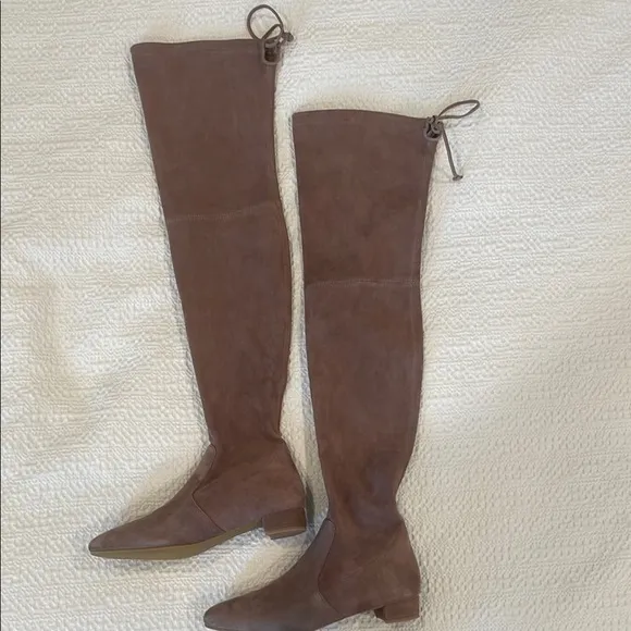 Taupe Brown Over-the-Knee Stuart Weitzman Women's Boots