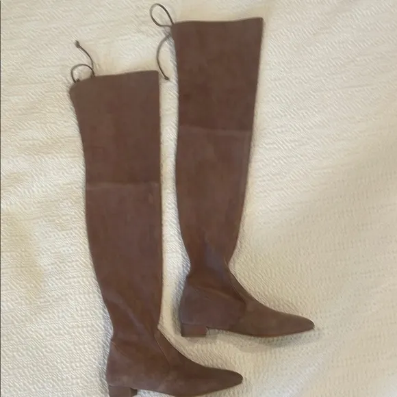 Taupe Brown Over-the-Knee Stuart Weitzman Women's Boots