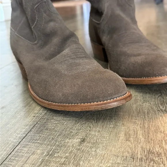 Tecova Brown Suede Cowboy Boots 10D