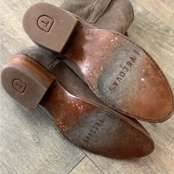 Tecova Brown Suede Cowboy Boots 10D