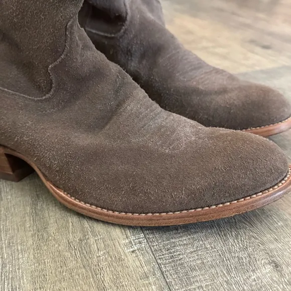 Tecova Brown Suede Cowboy Boots 10D