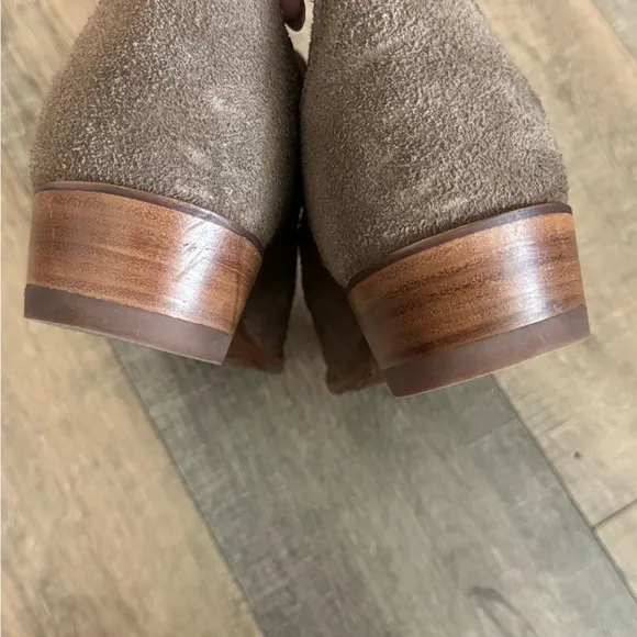 Tecova Brown Suede Cowboy Boots 10D