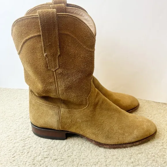 Tecovas Suede Shane Cowboy Boots Size 13