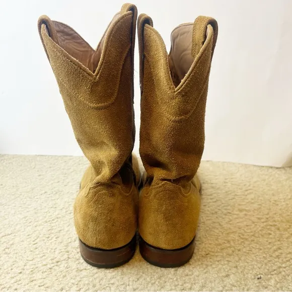 Tecovas Suede Shane Cowboy Boots Size 13
