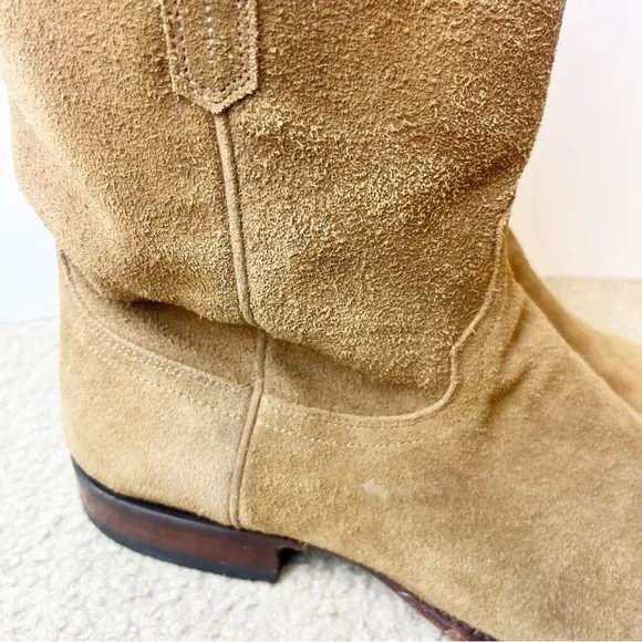 Tecovas Suede Shane Cowboy Boots Size 13