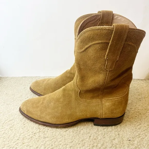 Tecovas Suede Shane Cowboy Boots Size 13