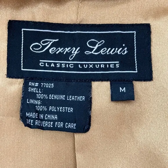 Terry Lewis Luxuries M Genuine Suede Tan Jacket