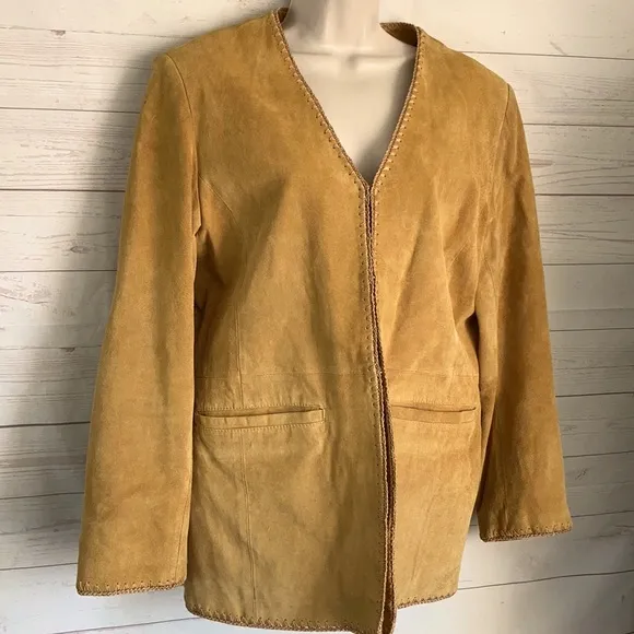Terry Lewis Luxuries M Genuine Suede Tan Jacket