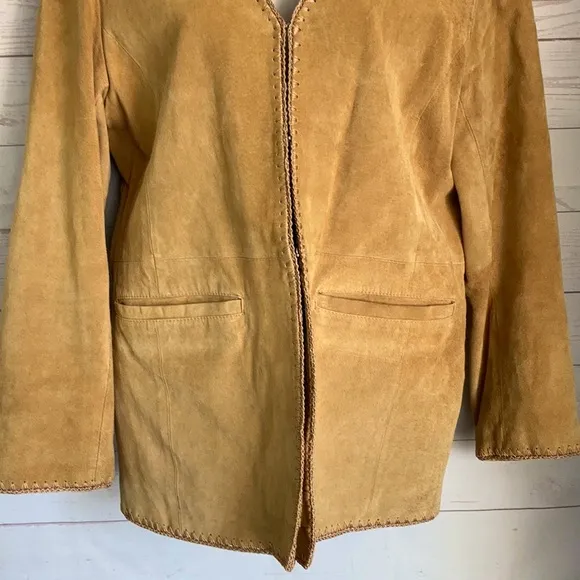 Terry Lewis Luxuries M Genuine Suede Tan Jacket