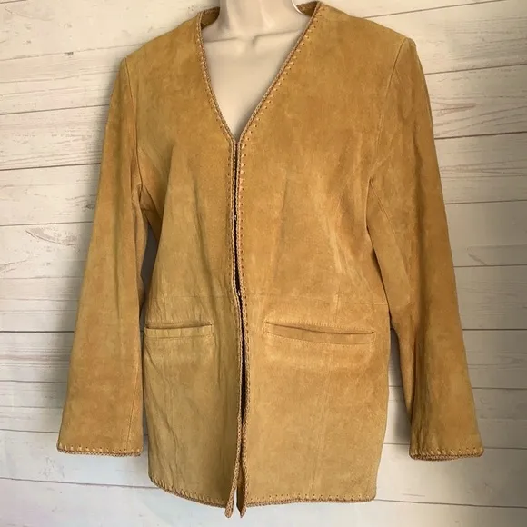 Terry Lewis Luxuries M Genuine Suede Tan Jacket