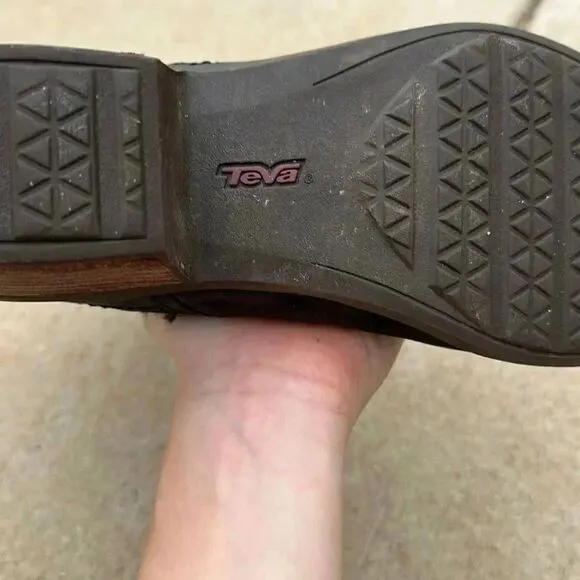 Teva Foxy Nubuck Mid Calf Leather Boots