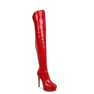 Thalia Sodi Womens SILENA Faux Leather Platform Over-The-Knee Boots Size 9 Ne