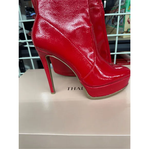 Thalia Sodi Womens SILENA Faux Leather Platform Over-The-Knee Boots Size 9 Ne
